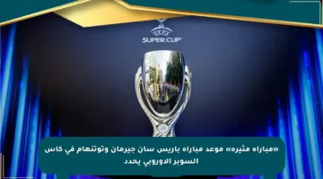 «مباراة مثيرة» موعد مباراة باريس سان جيرمان وتوتنهام في كأس السوبر الأوروبي يحدد